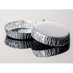 Aluminum Weighing Dishes – 100 pcs/set | Small, Medium, Large Foil Pans with Handle for Laboratory Use