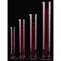 Graduated Glass Measuring Cylinder – 100mL, 250mL, 500mL, 1000mL – Straight-Sided Laboratory Beaker with Scale Markings