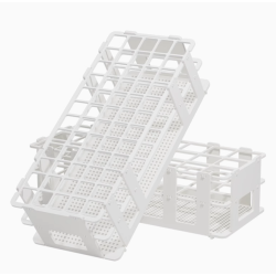 Modular Plastic Test Tube / Sampling Tube Rack – Foldable, Detachable, and Reusable | Multiple Hole Sizes for Tubes & Bottles